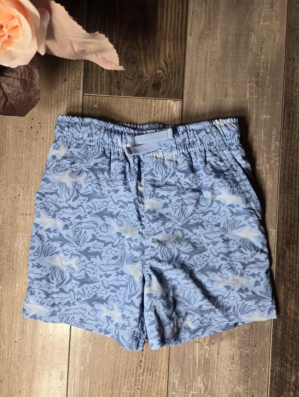 NWT Toddler Boy Blue Shark Swim Trunks – Size 2T